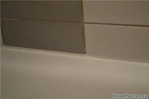 Герметизация шва между ванной и стеной