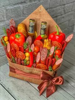 Колбасный букет своими руками