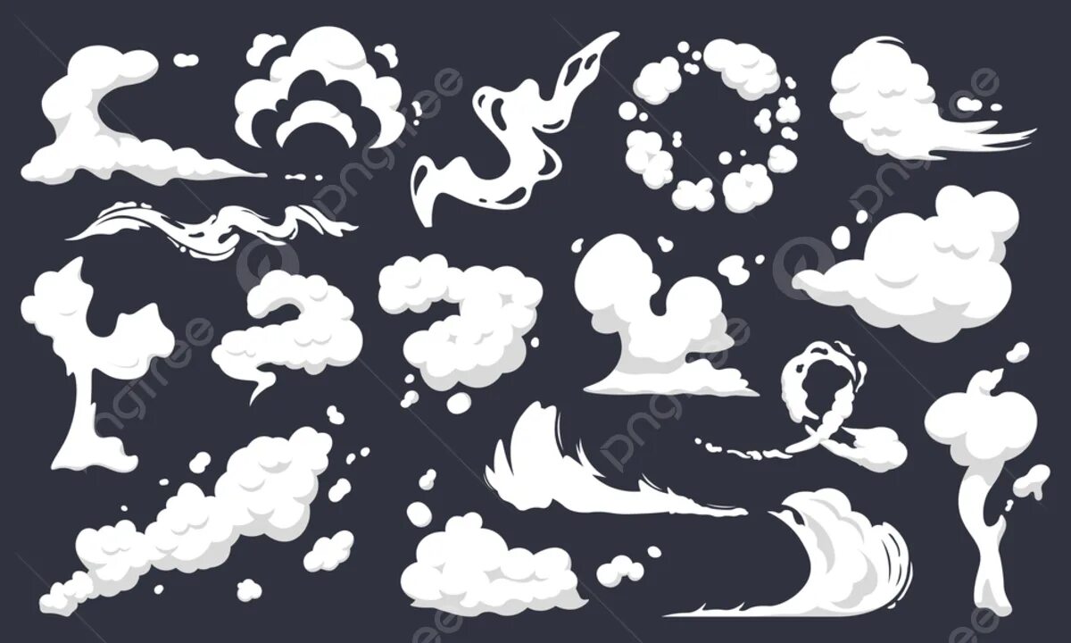 Дымок из симбочки. Стилизованный дым. Облака Векторная Графика. Мультяшный дым. Облака в векторной графике.