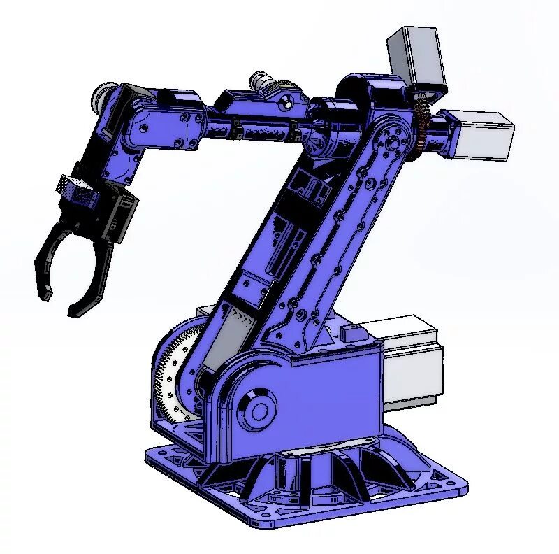 Робот ar3. Robotic Arm 3d model Arduino. Манипулятор ардуино 3д модель. Захват манипулятора модель солидворкс. Промышленный захват