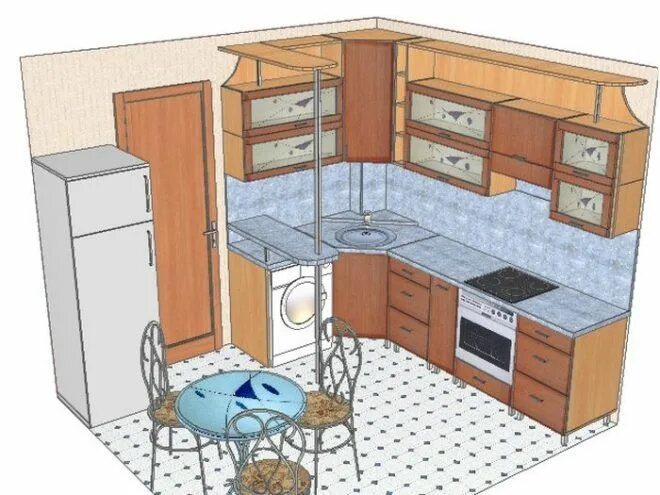 Расположение угловой кухни варианты Buy The project is the kitchen corner, clearance 2350h1550 and download