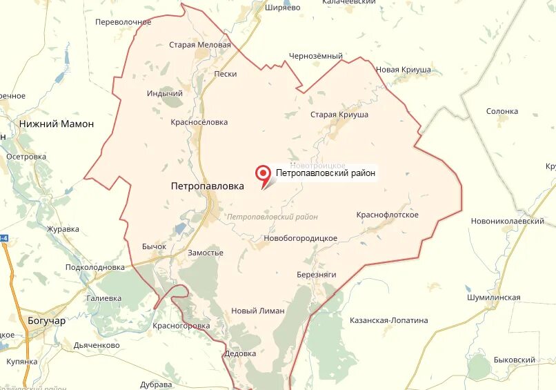 Карта калачеевского района воронежской. Копанище воронежская область на карте. Петропавловский район воронежская область на карте. Карта петропавловский район воронежской области карта. Воронеж петропавловка на карте.