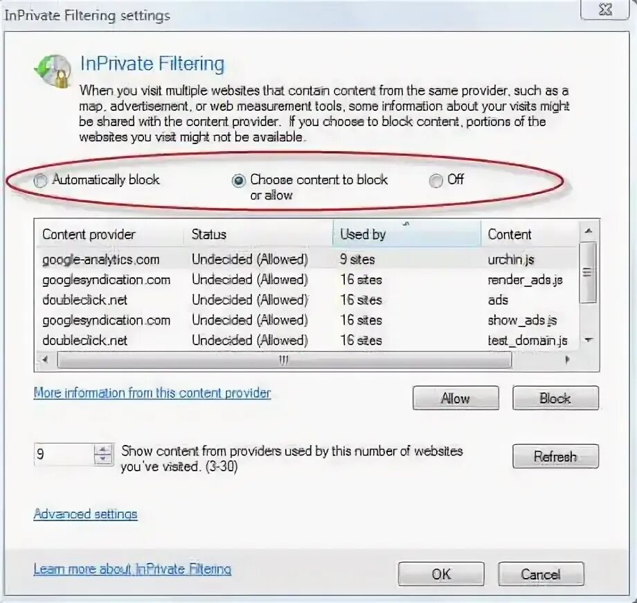 Enable filtering. Параметры фильтрации inprivate. параметры фильтрации inprivate в internet explorer. internet explorer вкладка безопасность режим фильтрации inprivate. concentrate filtering это что.