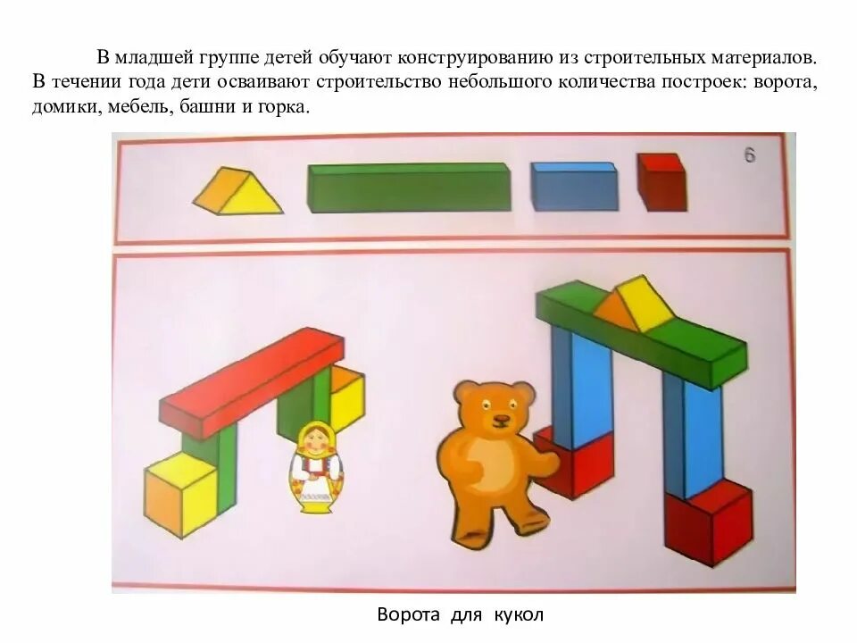 Строительные игры цель старшая группа