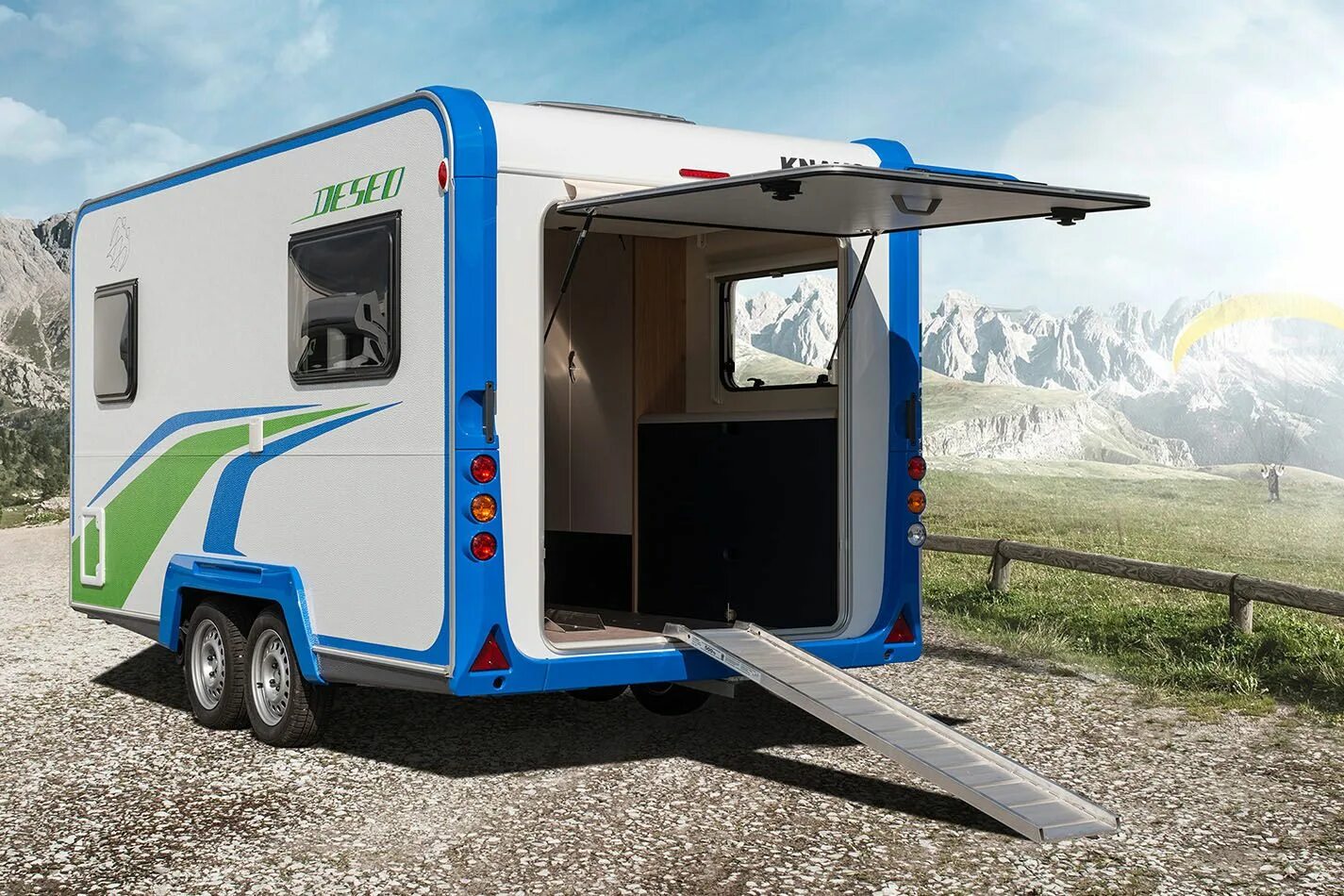 Что такое кемпер. Прицеп knaus deseo. автодом прицеп кнаус. прицеп-дача knaus deseo,. автодом кемпер кнаус.