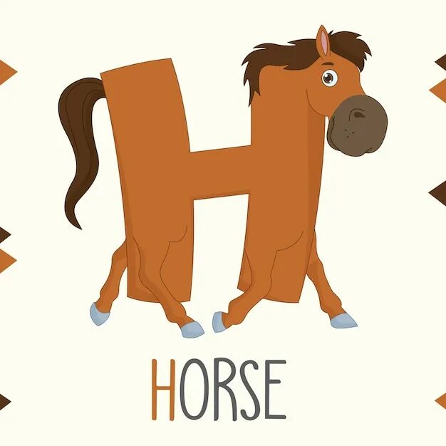 Буква h в виде лошади. Лошадь на букву н. Буква конь. Алфавит в виде лошадей.