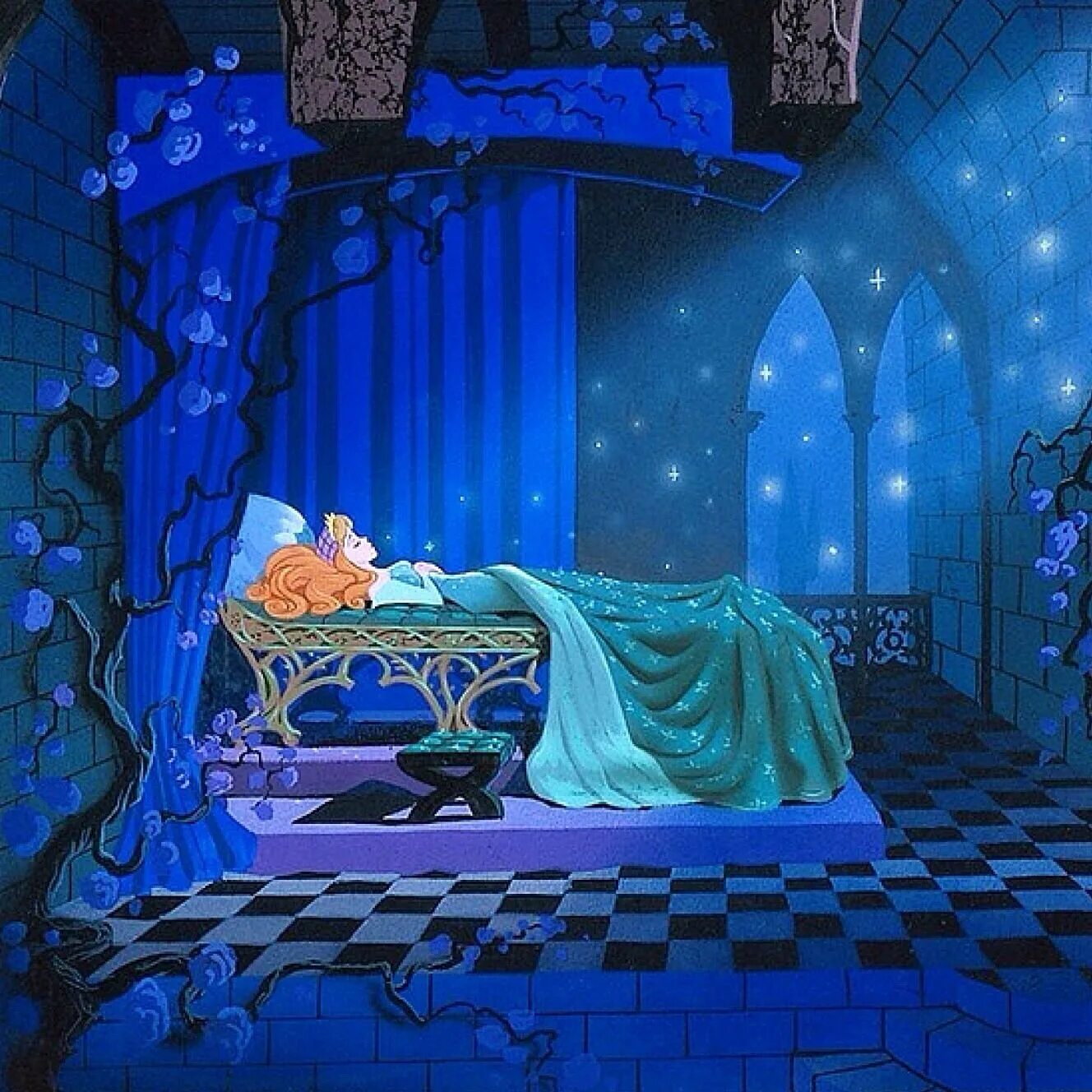 Какой предмет мешал спать принцессе всю ночь. Комната спящей красавицы.