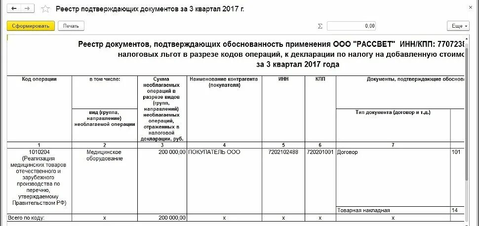 Реестр к разделу 7 декларации по НДС образец. Реестр документов к разделу 7 декларации по НДС образец. Реестр документов подтверждающих обоснованность льгот по НДС. Образец реестра документов подтверждающих льготу по НДС.