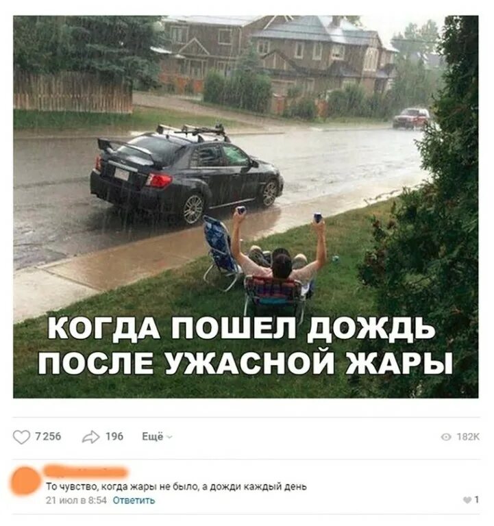 Когда приходят дожди