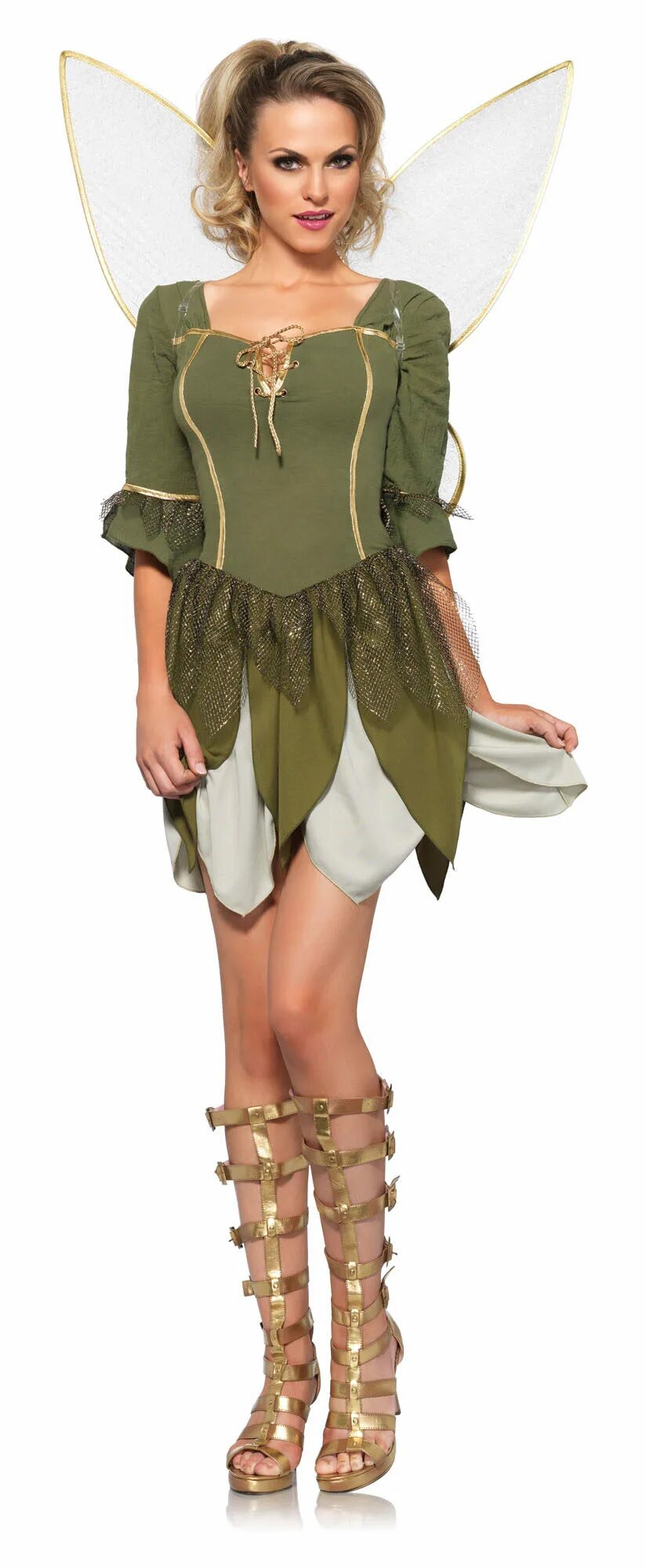 Exquisite deluxe WoodLand fairy tutu dress. Satin/silk foliage for the front tha