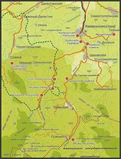 Лагонаки на карте краснодарского края