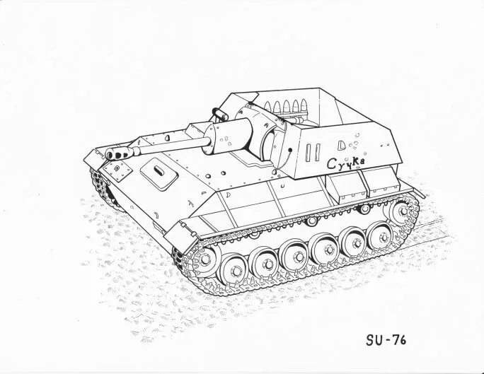 Рисунок 85. Танк Су 76м раскраска. Су-100м1 чертежи. Су 100 сбоку рисунок. Раскраска World of Tanks ИСУ 152.