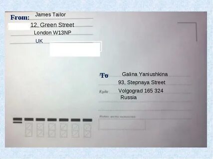 Конверт по английскому языку 3 класс