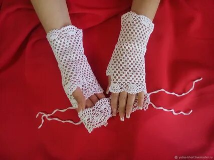 Ажурные митенки