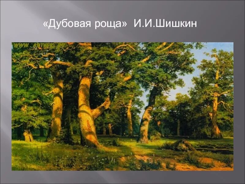 Дубовая роща работа