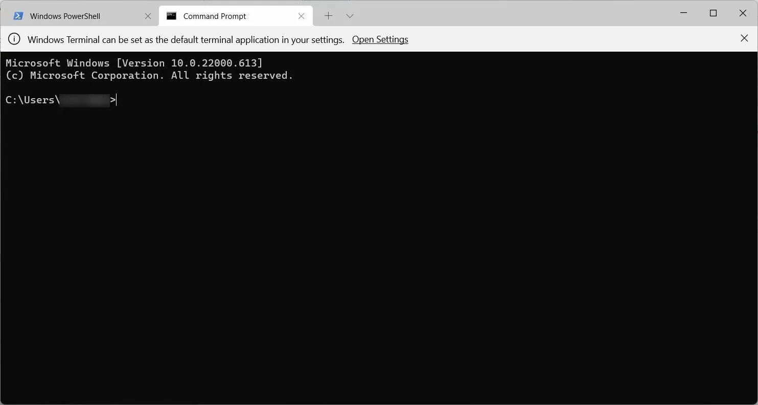 Powershell windows terminal