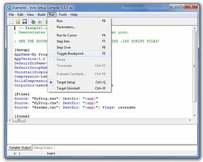 Inno setup compiler