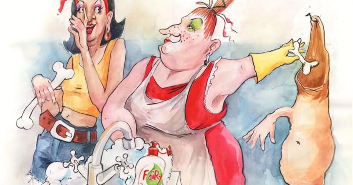 Две девушки сплетничают. Ирина бабиченко художница. Сплетницы карикатура. Веселый сплетник. Слухи в коллективе.