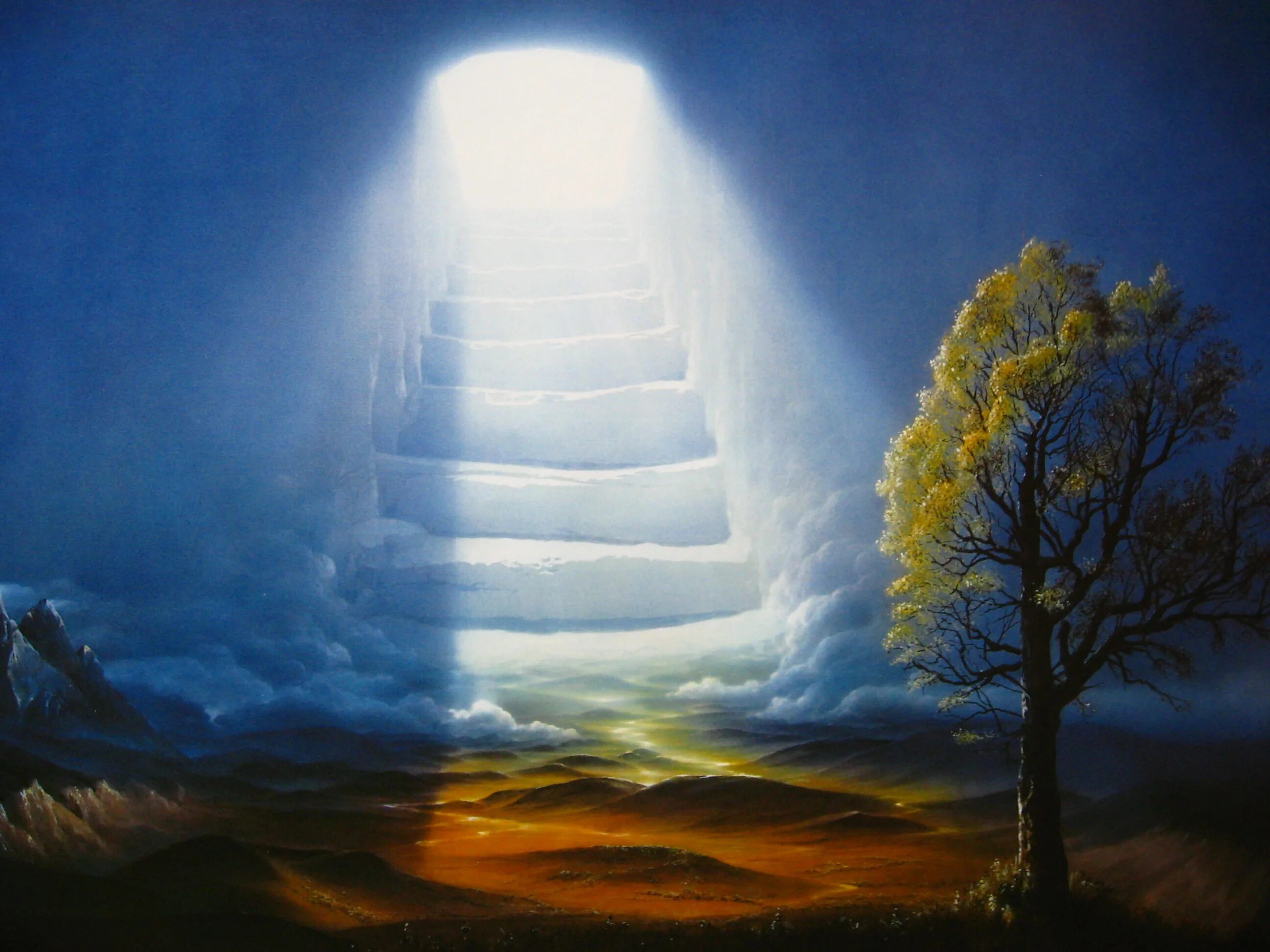 Духовная тропа. Дорога к Богу. Лестница в небо. Лестница к Богу. Лестница уходящая в небо.