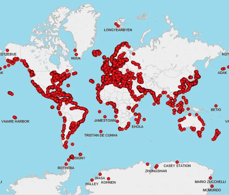 World Seaports Map. World Ports Map. Sea Ports Map. Торговая карта World of Sea. Main port