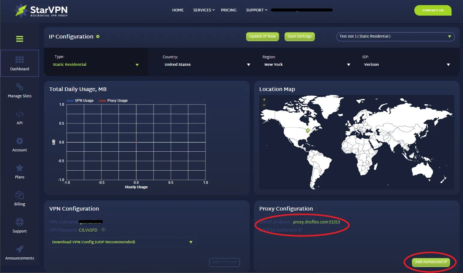 Proxy endpoint