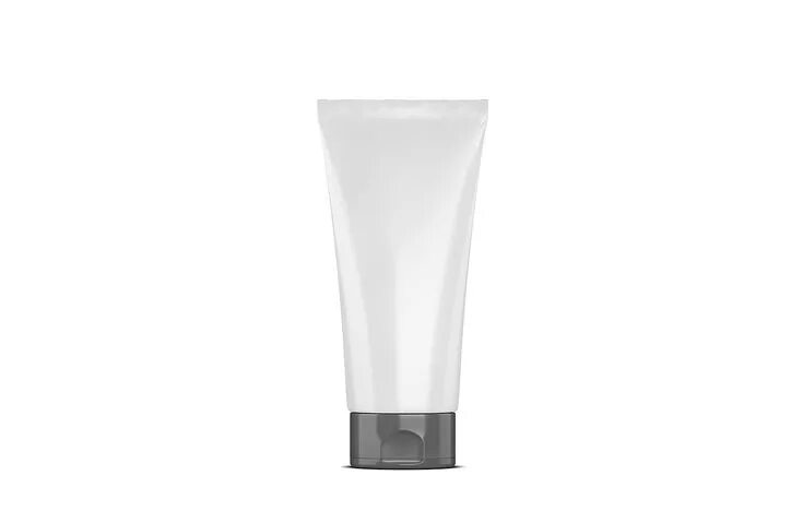 Cream tube and packaging. Ointment or toothpaste box mockup. 3d white cosmetic g