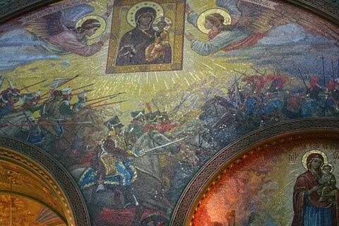 Мозаика в храме вооруженных сил