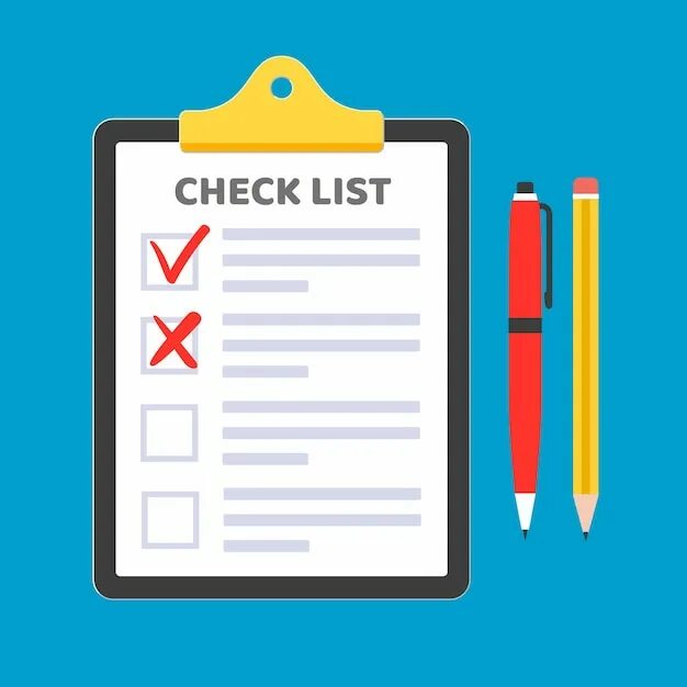 My check list