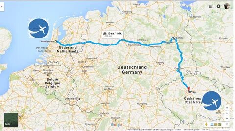 a map showing the route to germany and where it&apos;s located is marked in...