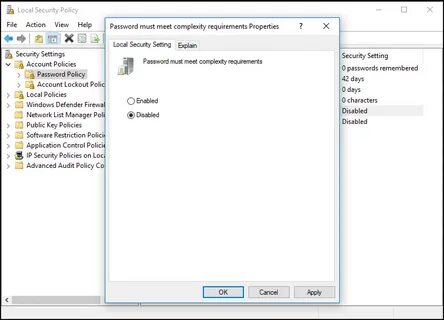 Disabled password