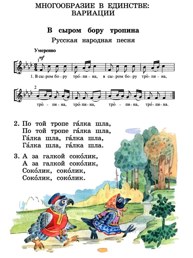 Во сыром бору. В сыром бору тропина ноты. Во сыром бору. Во сыром бору. В сыром бору тропина тропина тропина.