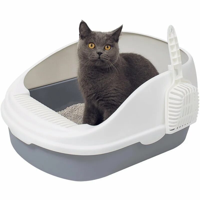 Лоток для кошек Xiaomi Semi-open Cat Litter. Кошачий туалет Xiaomi Semi-open Cat Litter. Лоток Xiaomi Cat Litter Box. Туалет Xiaomi Semi-open Cat Litter для кошек White CN.