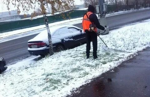 Косим зимой траву