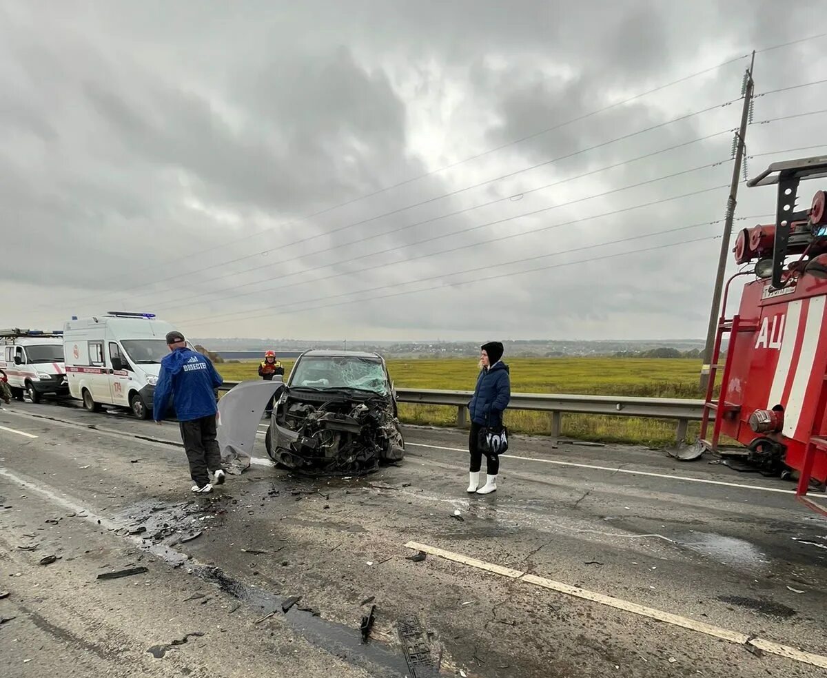ДТП на Калужском шоссе Тула. Дорожно-транспортное происшествие.