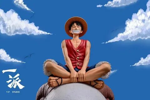 Luffy sitting on going merry