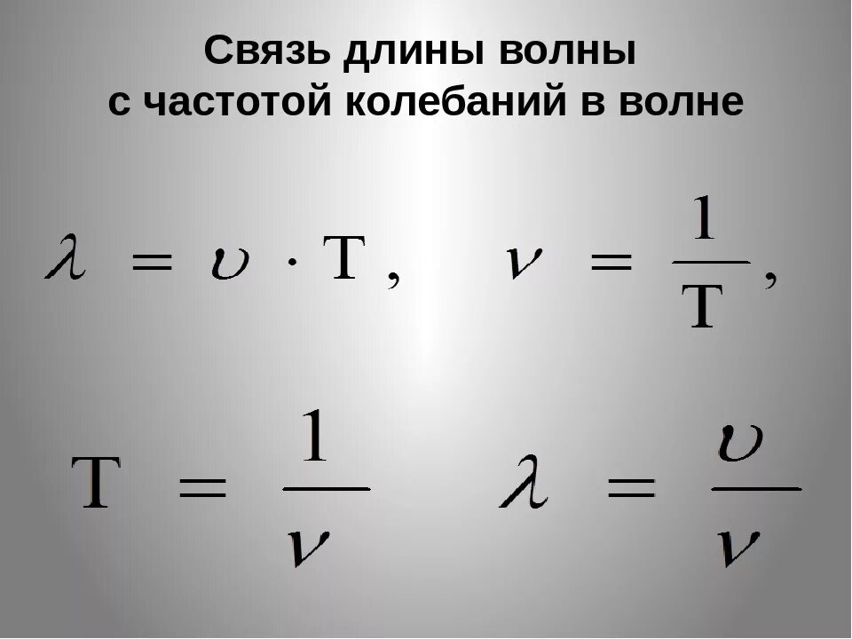 Формула длины волны через частоту. Частота волны формула через длину волны. Длина волны формула физика через частоту. Формула частоты колебаний через длину волны. Как изменяются длина волны частота и скорость