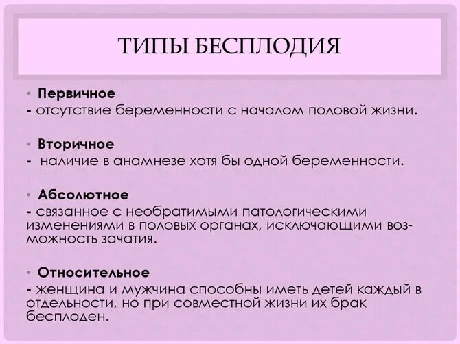Можно ли получить бесплодие