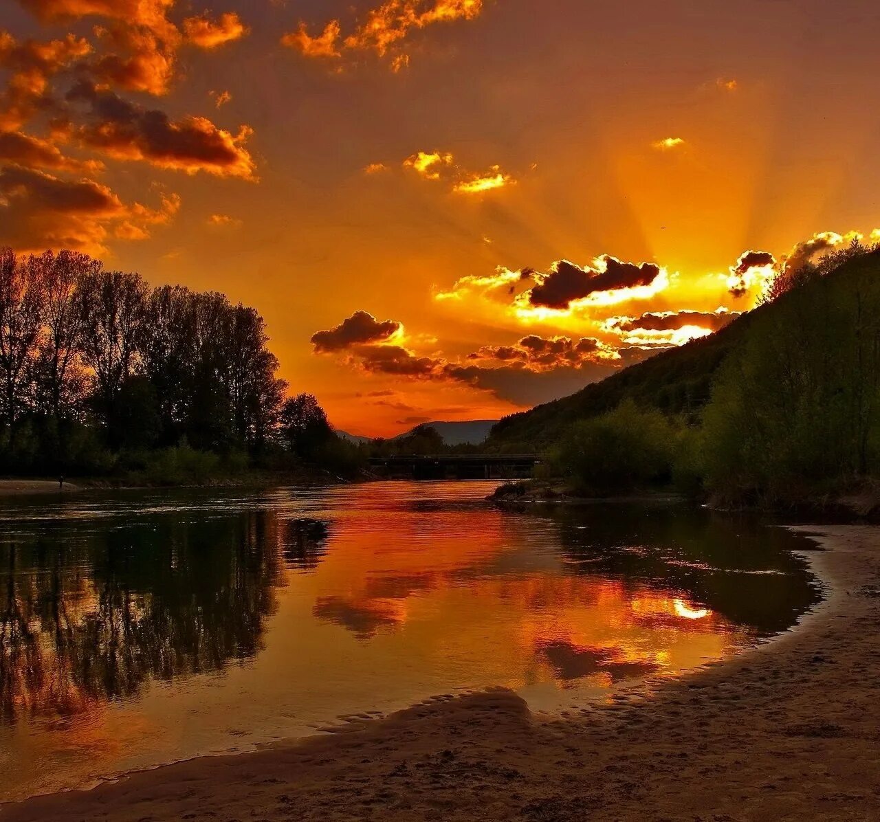 Картинки природа пейзажи закаты