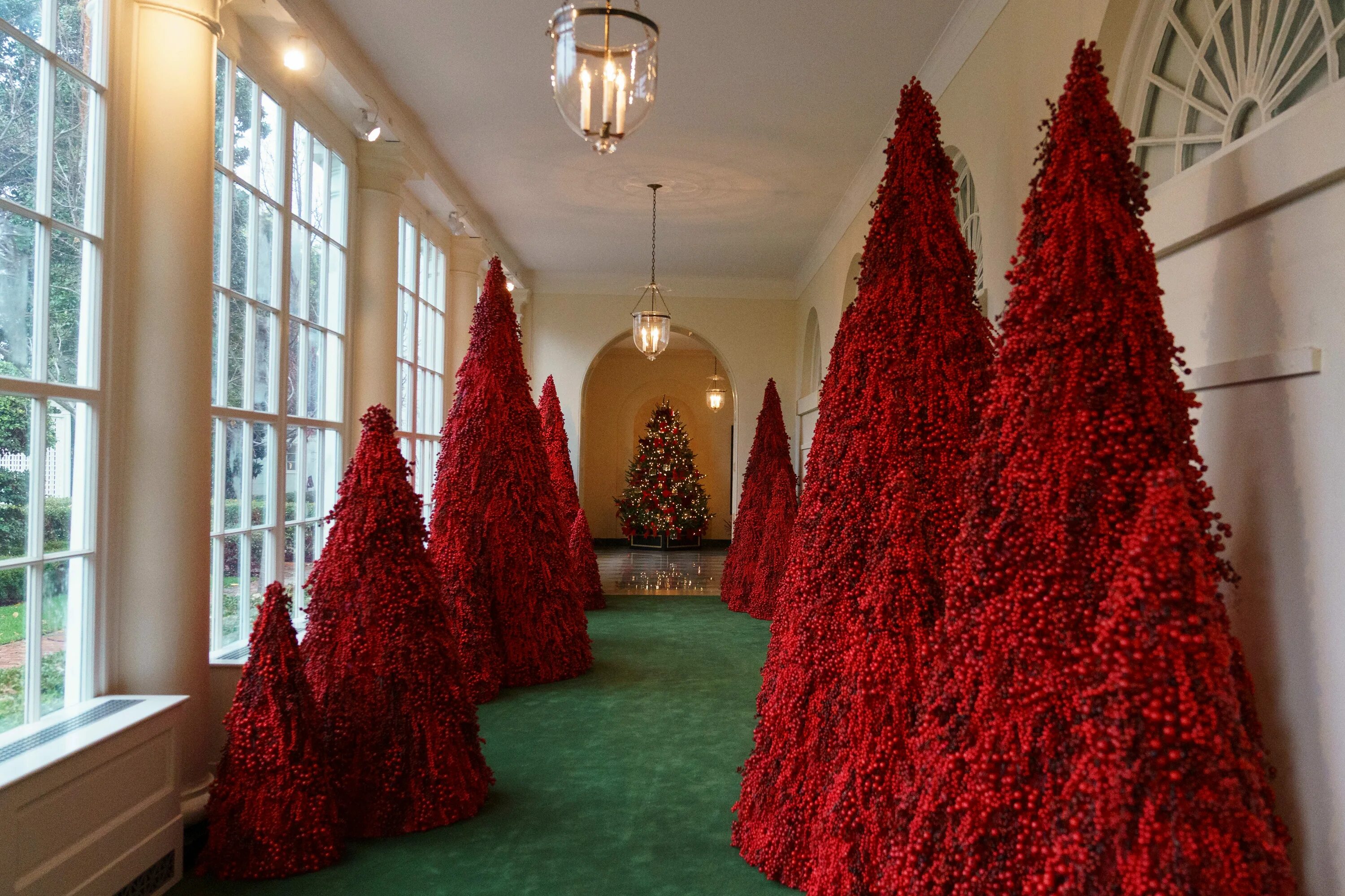 Дизайнерские елки. Красная елка. Новогодние елки от дизайнеров. Елка фото. Елки длинные