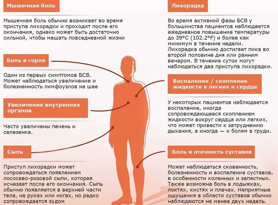 Симптомы поднимающейся температуры