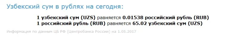 Конвертация сум узбекских в рубли. Курс узбекского сума к рублю.