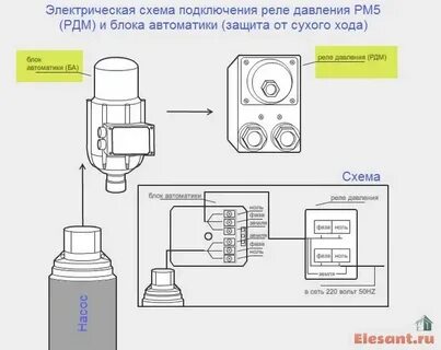 Блок автоматики насоса джилекс схема