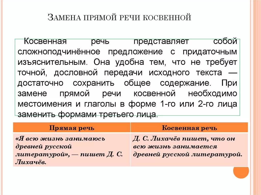 Замена прямой речи косвенной ошибки. Замена прямой речи косвенной. Как заменить прямую речь на косвенную. Прямая речь замена прямой речи косвенной. Предложения с косвенной речью примеры.