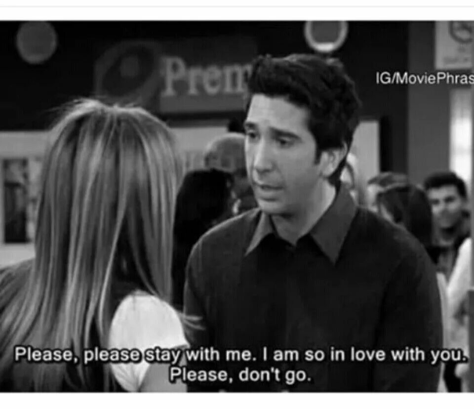 Wallpaper f.r.i.e.n.d.s quotes. Please stay with us. Friends Rachel Ink Interview gif. Плиз стей