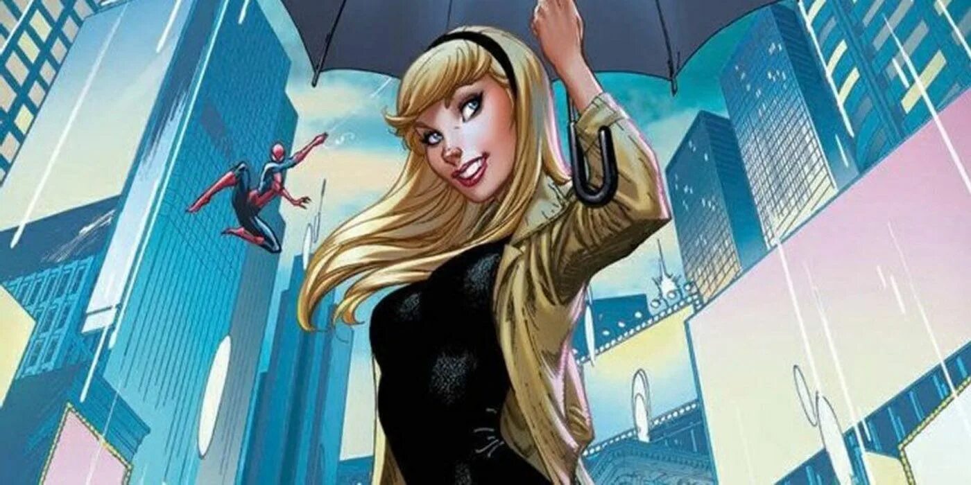 Gwen stacy comics. Питер Паркер Гвен Стейси Мэри Джейн. Гвен Стейси 2d. Гвен Стейси супергероиня. Гвен Стейси 18 3д.