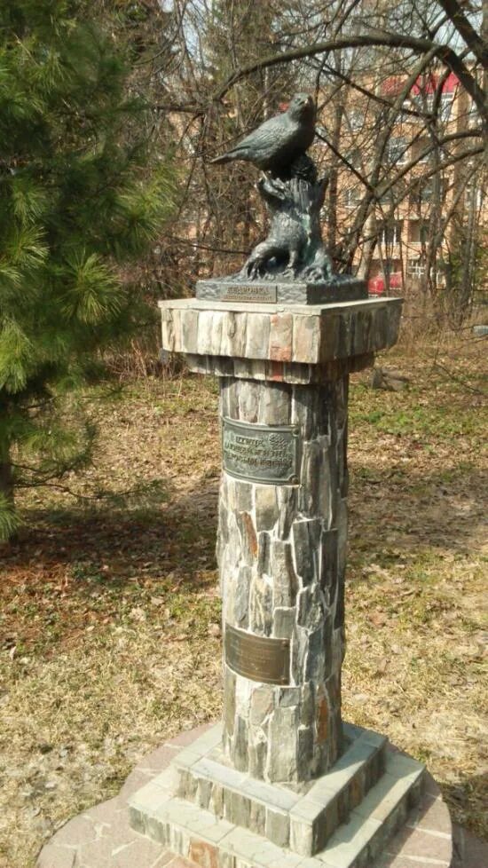 Город с памятником кедровке 5 букв. Игуменский парк томск. Памятник кедровке. Памятник кедровке в томске. Кедровка птица памятник в томске.