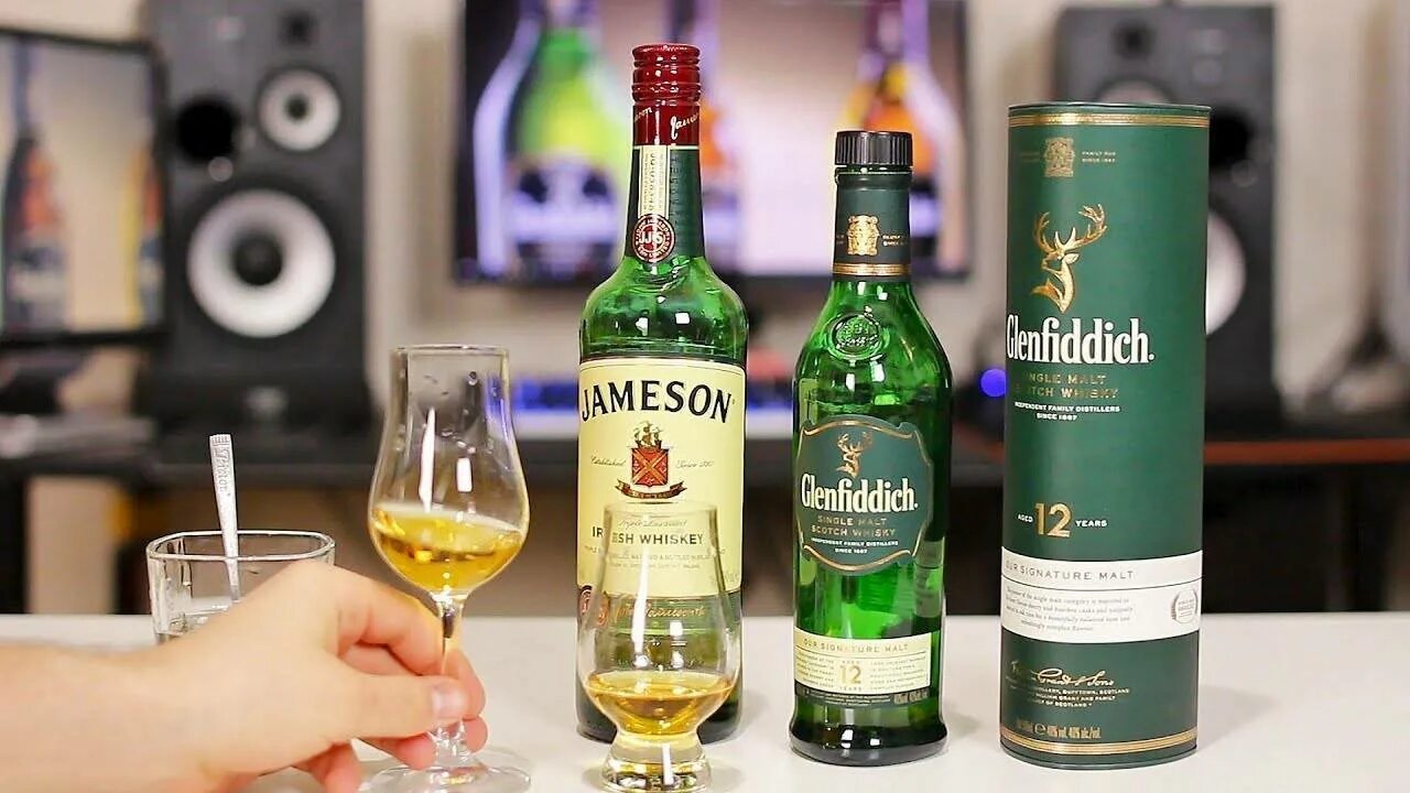 Чем отличается виски от скотча. Виски односолодовый glenfiddich 12 лет. виски джемисон 12 односолодовый. jameson glenfiddich macallan. купажный виски.