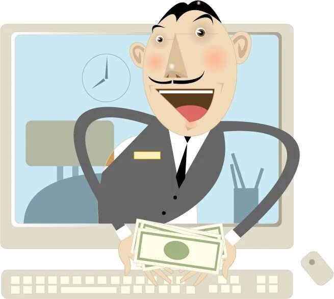 Маркетинг люди. Don t manage. Бизнесмен в офисе. Иллюстрация в стиле flat. Банкир мультяшный.