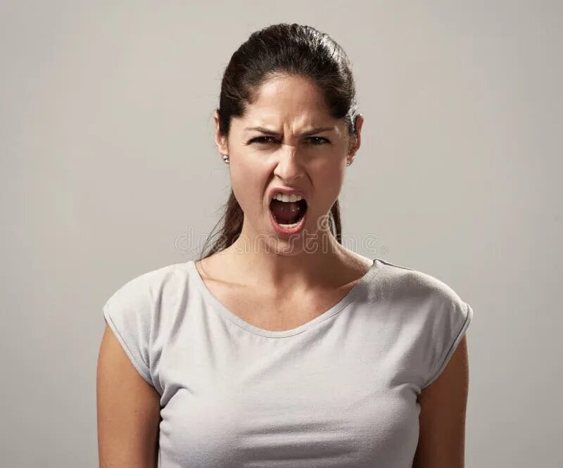 Девушка эмоции. Паника. Лающая женщина. Angry person. Злая женщина.
