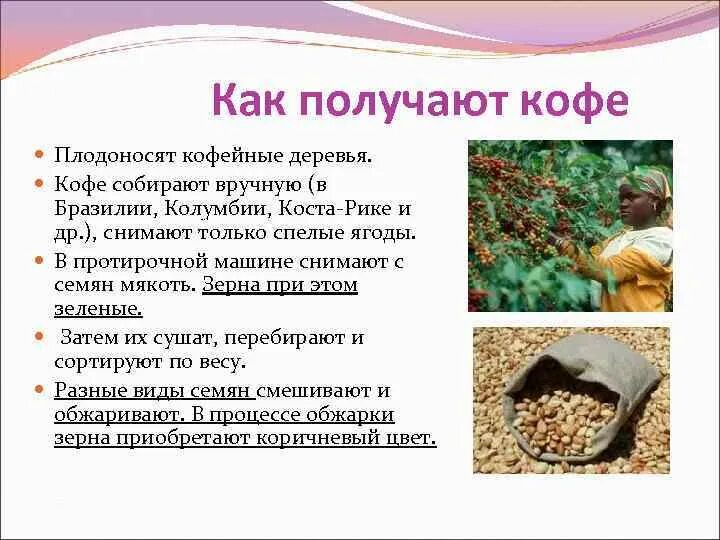 Как получается кофе